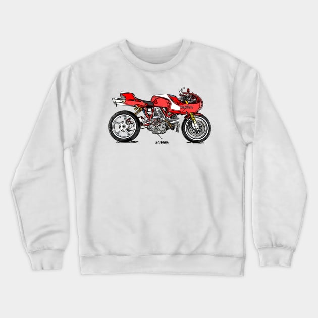 Ducati MH900e Crewneck Sweatshirt by TripleTreeAdv